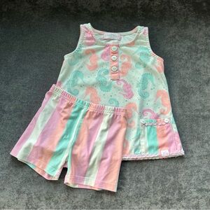SweetHoney Girl’s Seahorse Lounge Set Size 4T